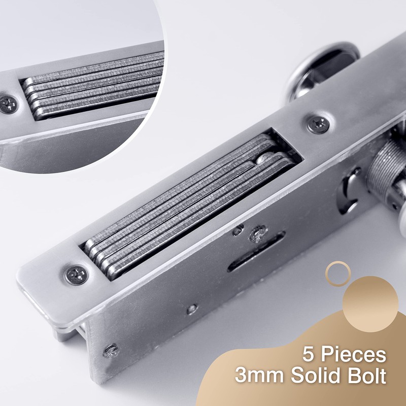 Generic Commercial Storefront Door Mortise Lock - Double Cylinder Deadbolt