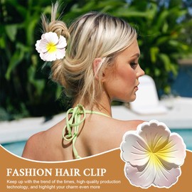 6 Stück Blumen Haarklammer Für Dickes Haar, Starker Halt, Rutschfest, Hawaiianisch, Niedliche Große Haarspangen, Bananenklammer Für Dünnes Haar, Haarschmuck Für Frauen, Mädchen, Urlaubsgeschenke