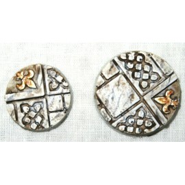 Hand Poured 5 Miniature Game Bases TEMPLE SANCTUARY TILE Resin 25mm, 28mm, 32mm or 40mm