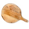 GoCraft Round Wooden Cutting Board | Mango Wood Pizza Peel