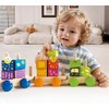 Hape Fantasia Building Blocks Toddler Push and Pull Train Set