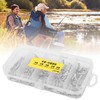 500PCS Single Double Barrel Crimping Sleeve Fishing Line Wire Leader