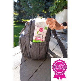 dapple All Purpose Wipes Baby, Hint of Lavender, 75 Count Canister + 30 Count Pouch - Plant Based & Hypoallergenic Cleaning Wipes