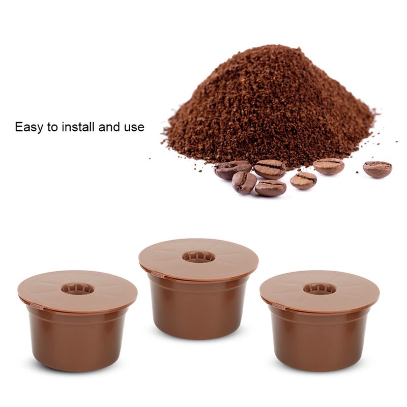 3Pcs Reusable Refillable Coffee Capsule Filter Cup for Caffitaly, Economical