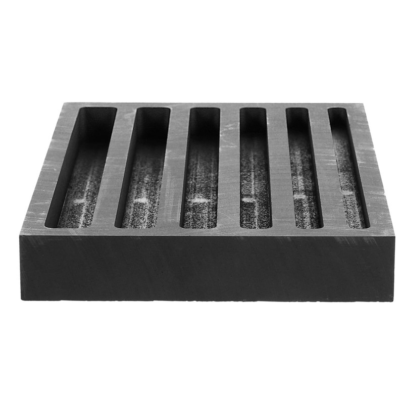 TEHAUX Long Strip Graphite Ingot Mold, Black Crucible Ingot Casting