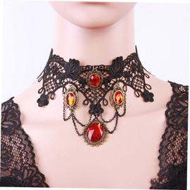 SAFIGLE Adjustable Vintage Lace Choker Necklace Gothic Jewelry Gold Color for Women