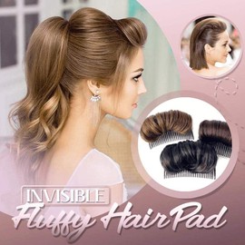 Hair Bump Up Combs Clips,Volume Up Hairstyle Clip Bun Maker Insert Tool Fluffy Princess Styling Increased Hair Pad DIY Hair Buns Hairpieces Hair Extensions Wig Accessory (black)