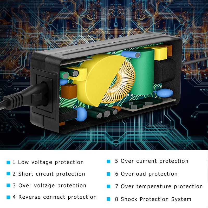 SUPERNIGHT 12V 5A Power Supply AC 100-240V 50-60hz to DC