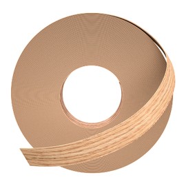 GSCIT Club Red Oak Edge Banding, 5/8 inch x 25ft roll of Veneer Edge Banding Preglued Flexible, Wood Tape Banding for Cabinet Repair
