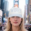 Mikovivi Wifey Hat, Wifey Embroidered Hat Adjustable Couples Baseball Cap