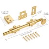 ZAUYX 10 inches 1 Pack, Polished Brass Dutch Solid Brass