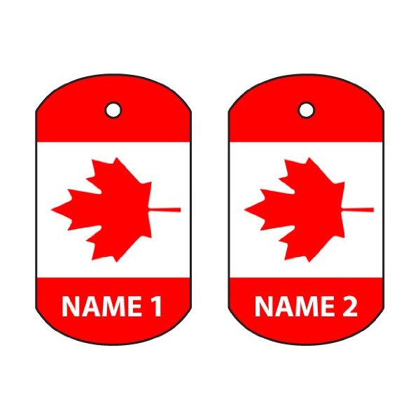 Personalisierter Canada Hundemarke Auto Lufterfrischer
