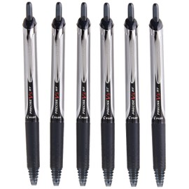 PILOT Precise V5 RT Refillable & Retractable Liquid Ink Rolling Ball Pens, Extra Fine Point (0.5mm) Black Ink, 6-Pack (13613)
