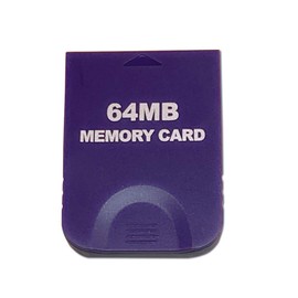 WICAREYO 64M Memory Card with Protective Case for Wii NGC Gamecube Console Purple