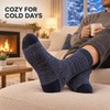 5-Pair Men's Thick Cotton Thermal Hiking Socks, Mid-Calf, US Size