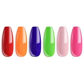 modelones Gel Nail Kit, Extra Short Almond Gel Nail Tips, 9-in-One Nail Glue & Portable U V Nail Lamp, 510Pcs 12Sizes Acrylic False Nails Tip Press On Nail Extension DIY Nails Art Gift for Women