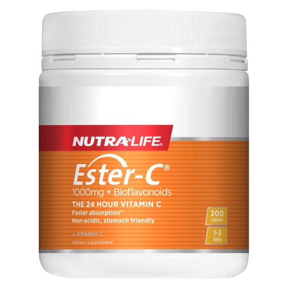DominionRoadPharmacy Nutralife Ester C 1000mg Tablets with Bioflavonoids - 200