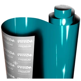 VViViD+ Ultra Gloss Miami Blue Vinyl Car Wrap (6ft x 5ft)