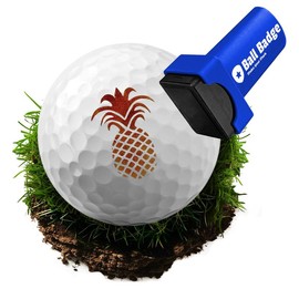 HODL 21 Ball Badge Golf Ball Stamp - Self-Inking Marker for Identifying Balls - Durable Design - Stocking Stuffer Holiday Gift - Golfer Equipment:_Pineapple