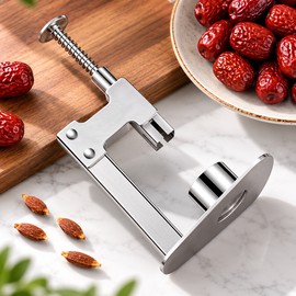 Stainless Steel Fruit Corer for Easy Pit Removal – Manual Seed Remover for Red Dates, Cherries & Olives