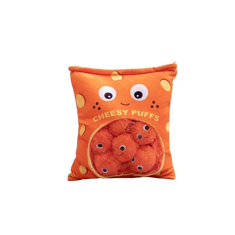 Cheese Puff Plush Toy Soft Cheesy Puff Plush Toy Puff