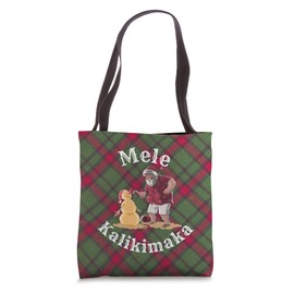 Funny Xmas Santa At The Beach Building Snowman Out Of Sand Tote Bag