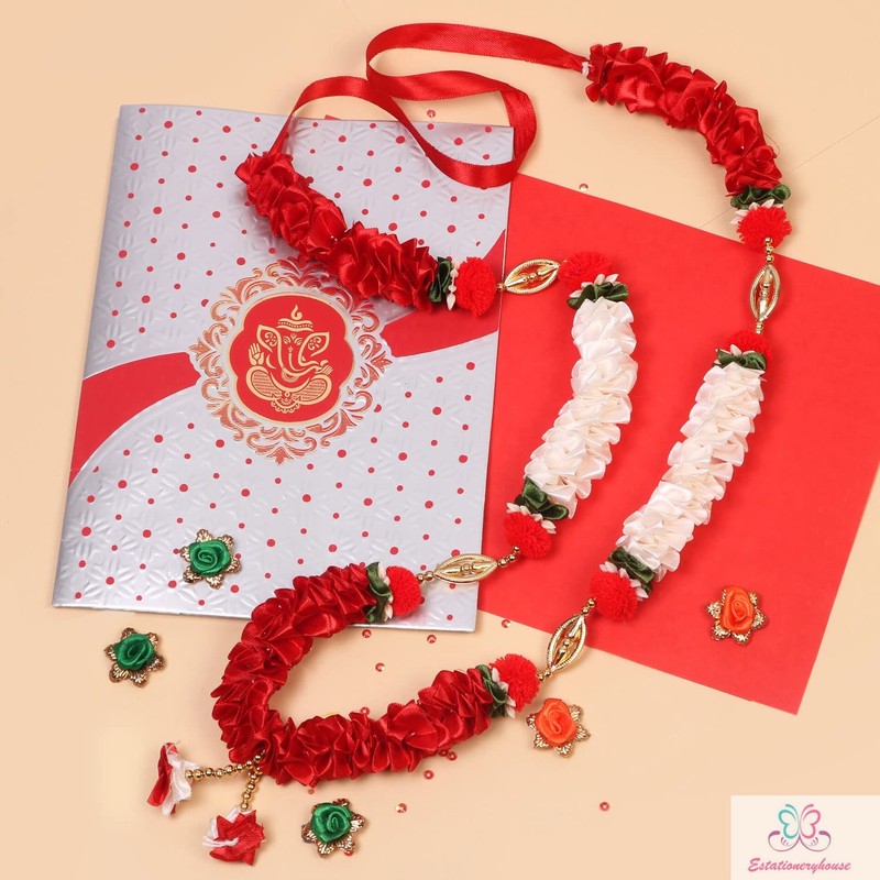 estationeryhouse Artificial Indian mala/garland/haar jaimala milni mala shaadi indian wedding