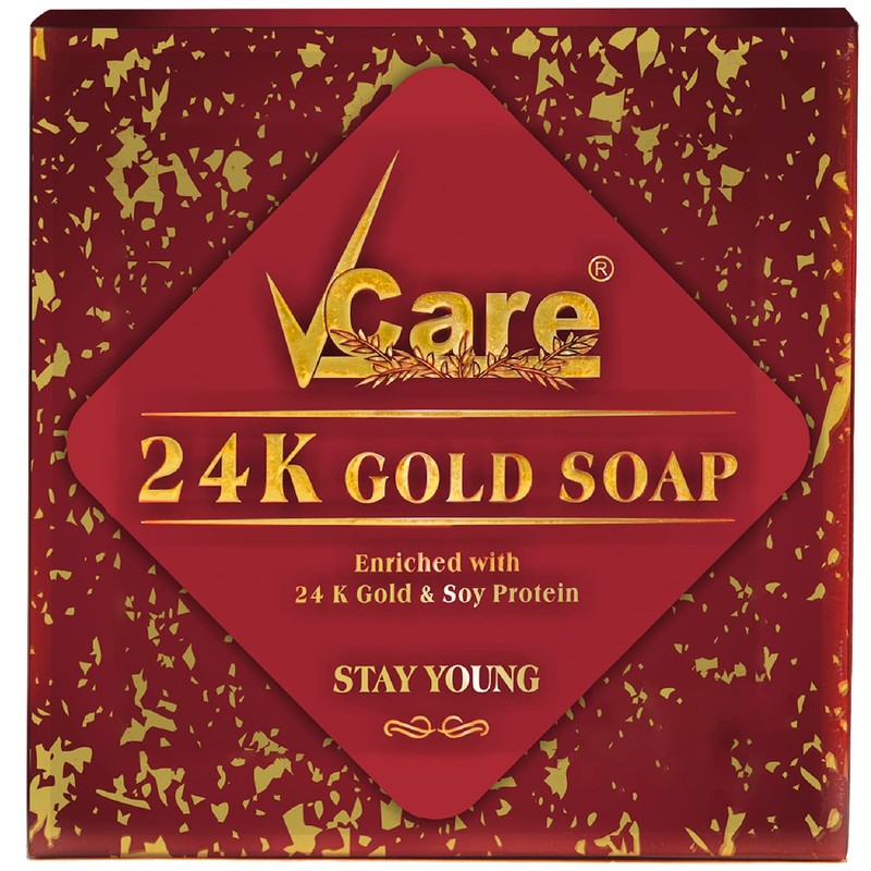 VCare 24K Gold Soap, 125 gm, (Pack of 2)
