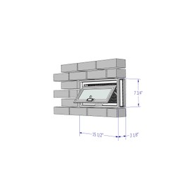 Crawl Space Vent - for 16" x 8" Foundation Openings