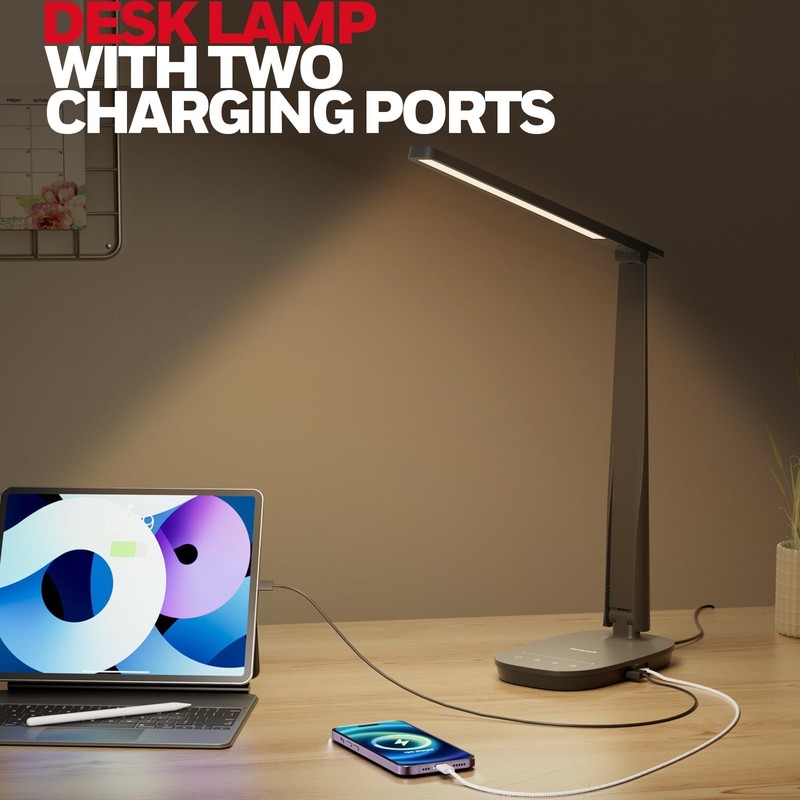 Honeywell HWT-H2 LED Desk Lamp, CRI94 Full Spectrum Eye-Caring Table