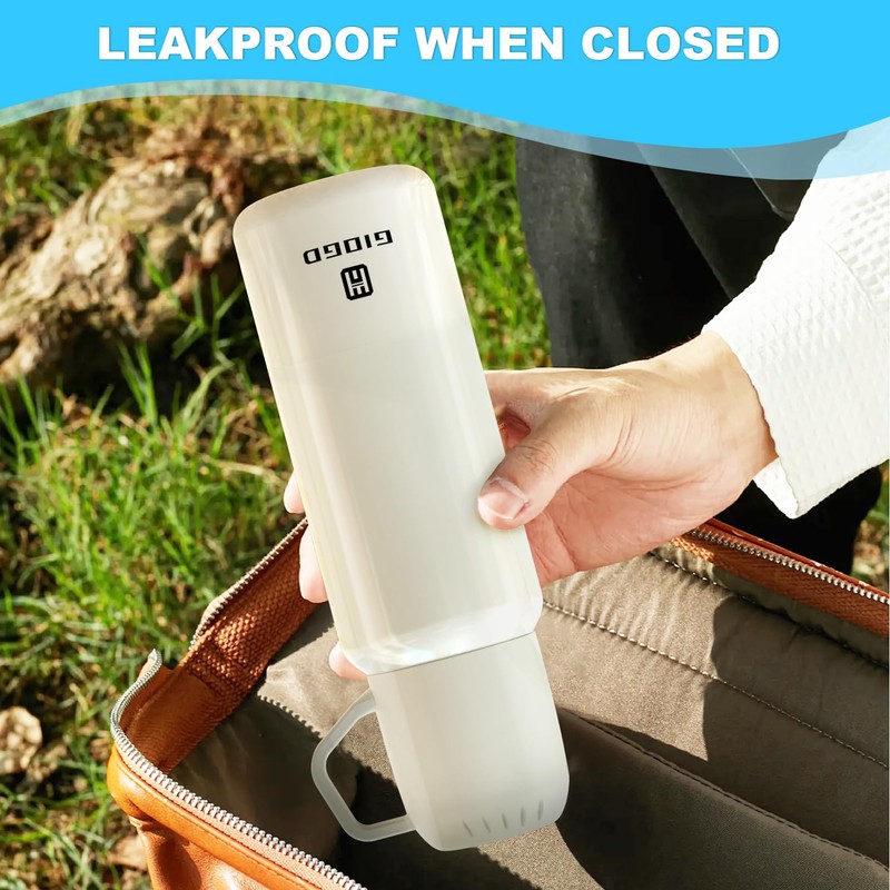 Vacuum Insulated Water Bottle Thermo with Cup 648ml/22oz Stainless Steel