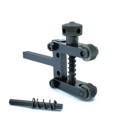 Herramienta de moleteado tipo abrazadera con resorte de 2 cm de capacidad para tornos de 3/8" de vástago herramienta (U)