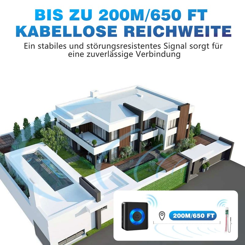 Satisure Radio Signal Forwarding, 3 Receivers, 1 Transmitter, Doorbell Forwarding,