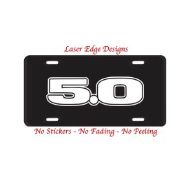 Laser Edge Designs Ford 5.0 Coyote Inspired Laser Engraved Plate Auto Truck Car Tag Aluminum