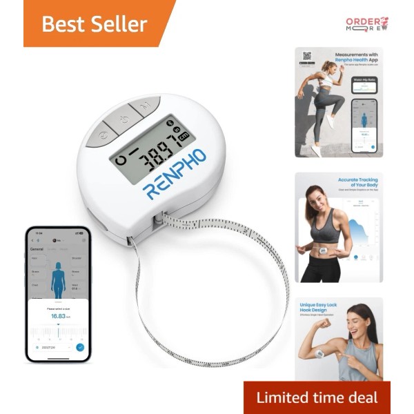 Unbranded Body Measuring Tape Smart Bluetooth Fitness Tracker for Waist