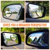 HJZHII 4PCS Heart Shaped Blind Spot Mirrors, Adjustable Car Side
