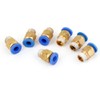 uxcell 6mm Push in Male Threaded Quick Coupler Joint Air