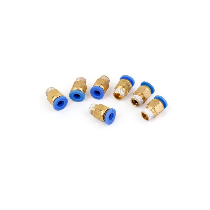 uxcell 6mm Push in Male Threaded Quick Coupler Joint Air