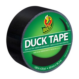 Duck Brand Color Duct Tape, Black and White Combo 2-Pack, 1.88 Inches x 20 Yards Each Roll, 40 Yards Total