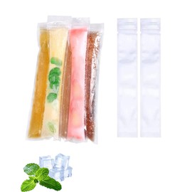 Taozoey Water Ice Cream Bags, Ice Lolly Moulds, Disposable Ice Pop Moulds, BPA-Free Ice Pop Pouch, for Yogurt, Ice Candies