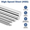 sourcing map 20Pcs Round Steel Rods, 1.3mm x 100mm SKD11