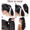 Ponytail Extension, Ponytail Braid with Clip, Hairpiece, Hair Extension, Heat