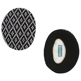 earbags Fashion Ear Warmers, Jacquard Black, M