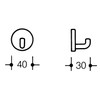 vasalat HEWI Wall Hooks Depth 30 mm Set of 3