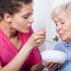 Baluue Stainless Steel Angled Spoon for Elderly Patients, Self-Feeding Utensil