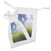 Ambesonne Country Home Fabric Pouch Set of 2, Blooming Rape