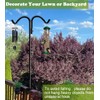 Koutemie 40 Inch Tall Double Deck Hook for Railing, Adjustable