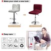 Bifaunvogel Waterproof Bar Stools Cover with Back Stretch PU Barstools