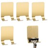 InnoHHustle - Soporte de acero inoxidable para afeitar, 4 piezas