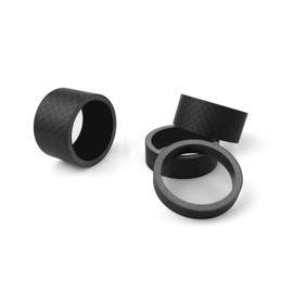 PLATT Bike Headset Spacer Full Carbon Fiber Bicycle Stem Headset Spacer Fit 1 1/8-Inch Compatible with MTB Bike Road Bikes (Matte 4Pcs)